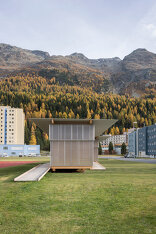 HTWZ Höhentrainings- und Wettkampfzentrum St. Moritz - Pavillon & Lagergebäude, Foto: Laura Egger