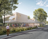 Auf der Schmelz/Oeverseestraße, Neubau einer Rettungsstation für das Wiener Rote Kreuz Expressiv GmbH