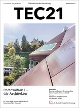 TEC21, Photovoltaik I – die Architektur. 